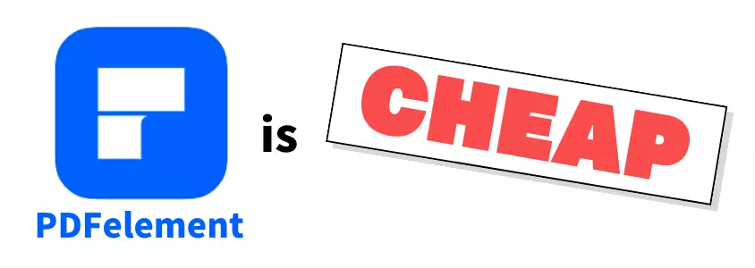PDFelement is cheap